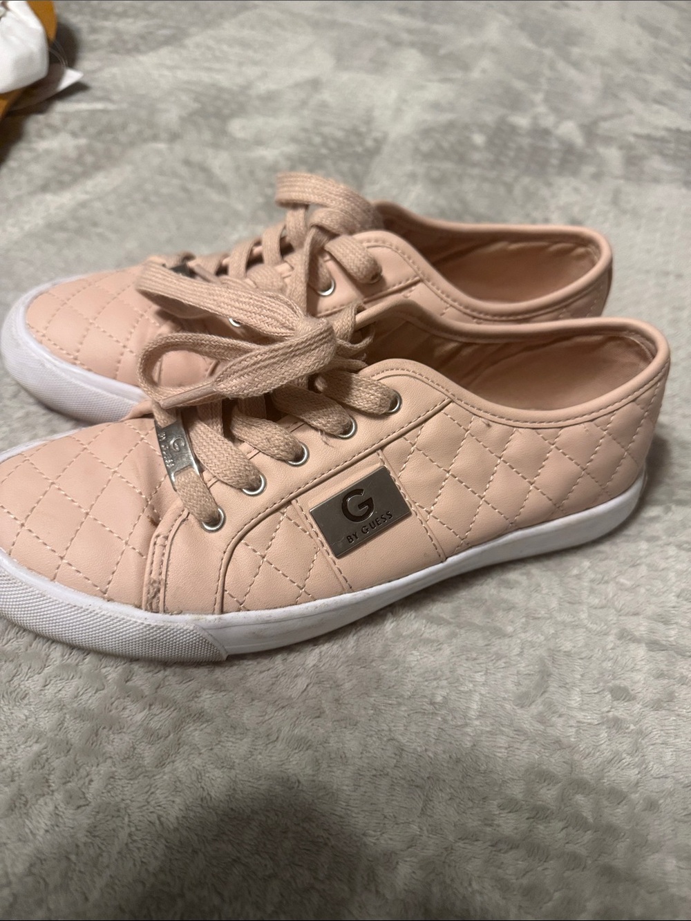 G by Guess Quilted Soft Pink Casual Sneakers